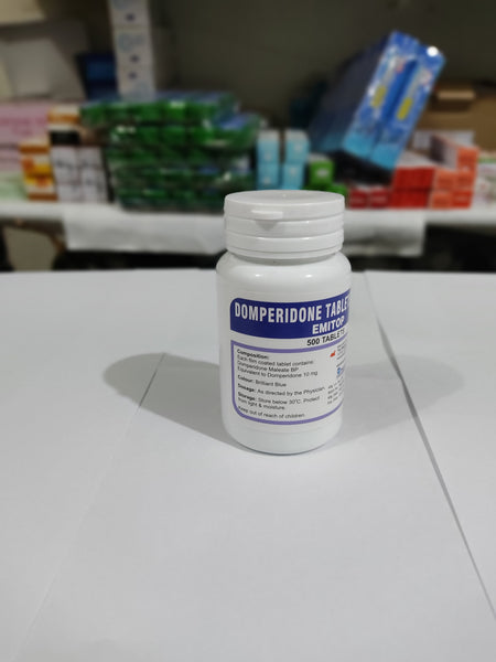 Domperidone (Emitop)  Increase Breast Milk & Help Digestion Relief - 1 Bottle 500 Pcs