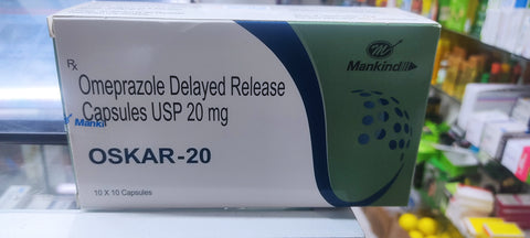 Omeprazole Delayed Release Capsules USP 20mg