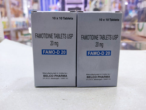 Famotidine (FAMO - D) 20mg - 100 Tablets